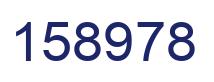 Number 158978 blue image