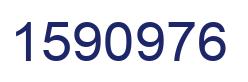 Number 1590976 blue image