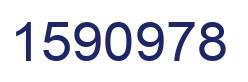 Number 1590978 blue image