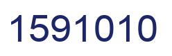 Number 1591010 blue image