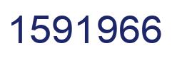 Number 1591966 blue image