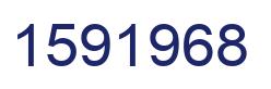 Number 1591968 blue image