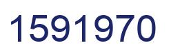 Number 1591970 blue image