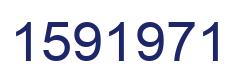 Number 1591971 blue image