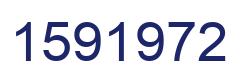 Number 1591972 blue image