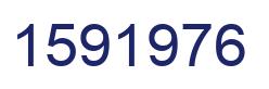 Number 1591976 blue image