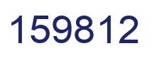 Number 159812 blue image