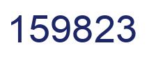 Number 159823 blue image