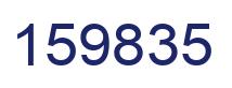 Number 159835 blue image