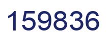 Number 159836 blue image