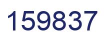 Number 159837 blue image