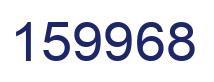 Number 159968 blue image