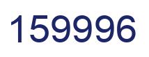 Number 159996 blue image