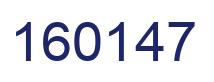 Number 160147 blue image