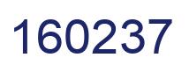 Number 160237 blue image