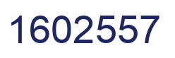 Number 1602557 blue image