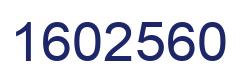 Number 1602560 blue image