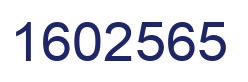 Number 1602565 blue image