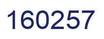 Number 160257 blue image