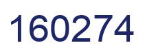 Number 160274 blue image