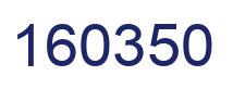 Number 160350 blue image