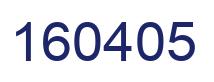 Number 160405 blue image