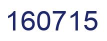 Number 160715 blue image