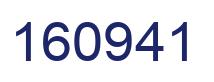 Number 160941 blue image