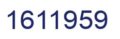 Number 1611959 blue image
