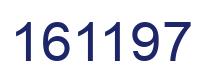 Number 161197 blue image