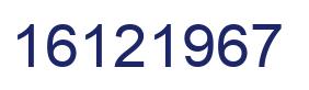 Number 16121967 blue image