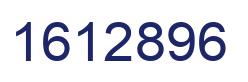 Number 1612896 blue image