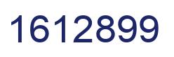 Number 1612899 blue image
