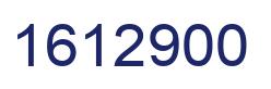 Number 1612900 blue image