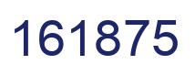 Number 161875 blue image
