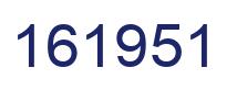 Number 161951 blue image