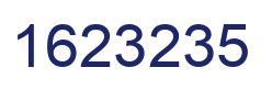 Number 1623235 blue image