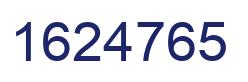 Número 1624765 imagen azul