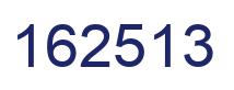 Number 162513 blue image