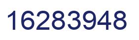 Number 16283948 blue image