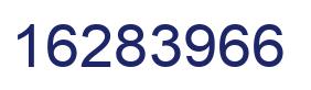 Number 16283966 blue image