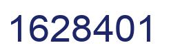 Number 1628401 blue image