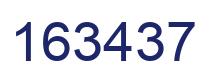 Number 163437 blue image