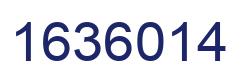 Number 1636014 blue image