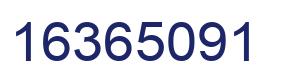 Number 16365091 blue image