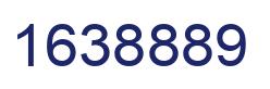 Number 1638889 blue image