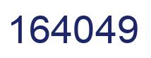 Number 164049 blue image