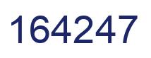 Number 164247 blue image