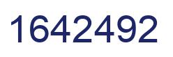 Number 1642492 blue image
