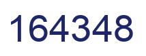 Number 164348 blue image